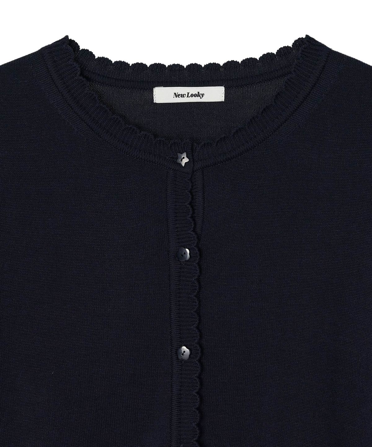 뉴루키(NEW LOOKY) Base loose fit cardigan_Navy