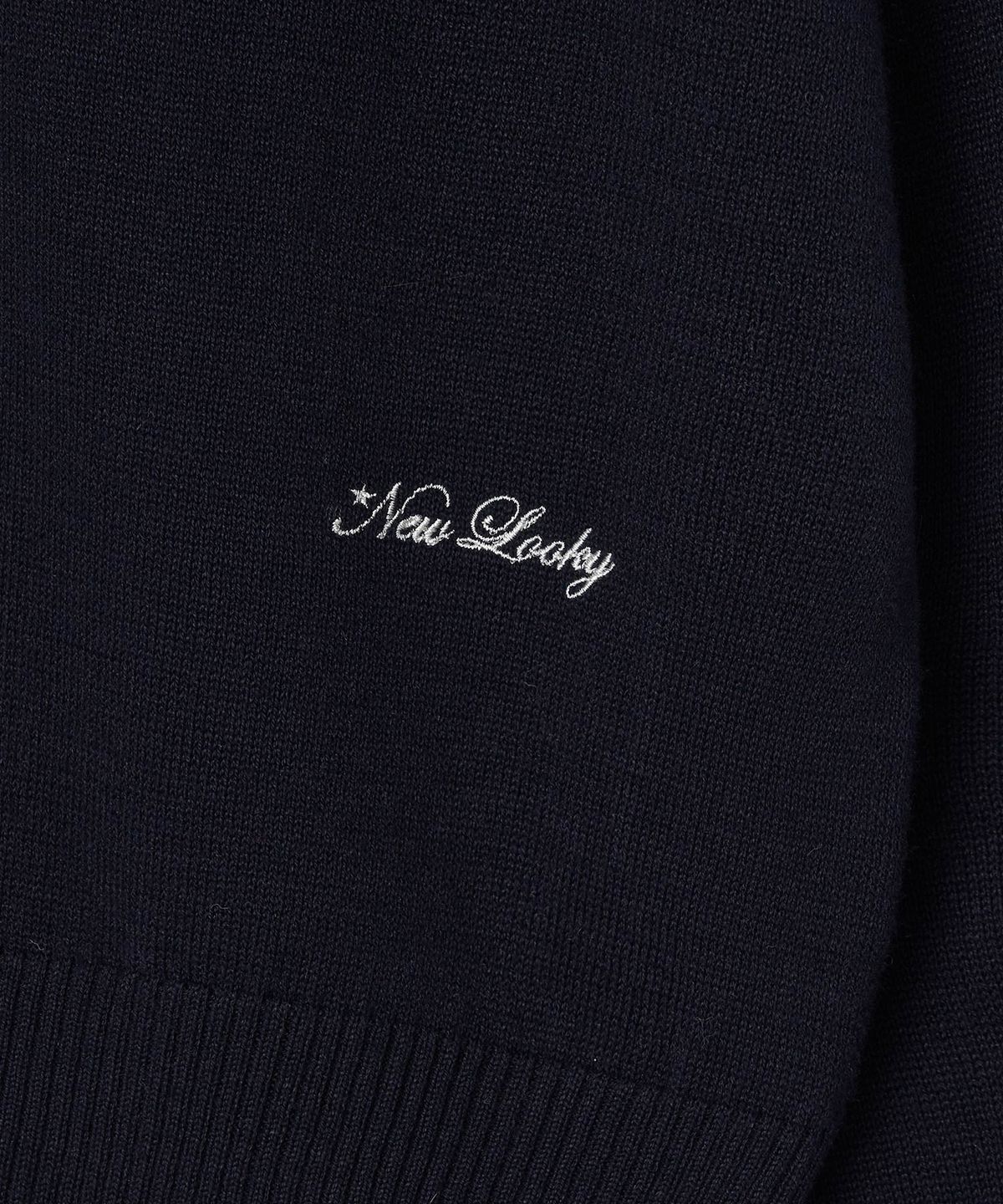 뉴루키(NEW LOOKY) Base loose fit cardigan_Navy