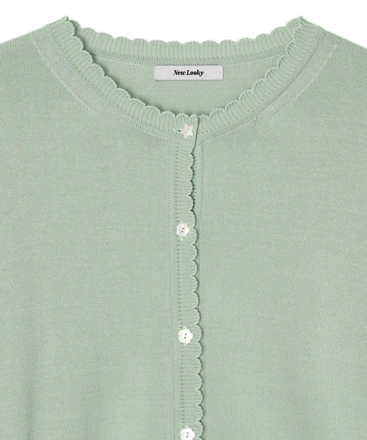 뉴루키(NEW LOOKY) Base loose fit cardigan_Mint