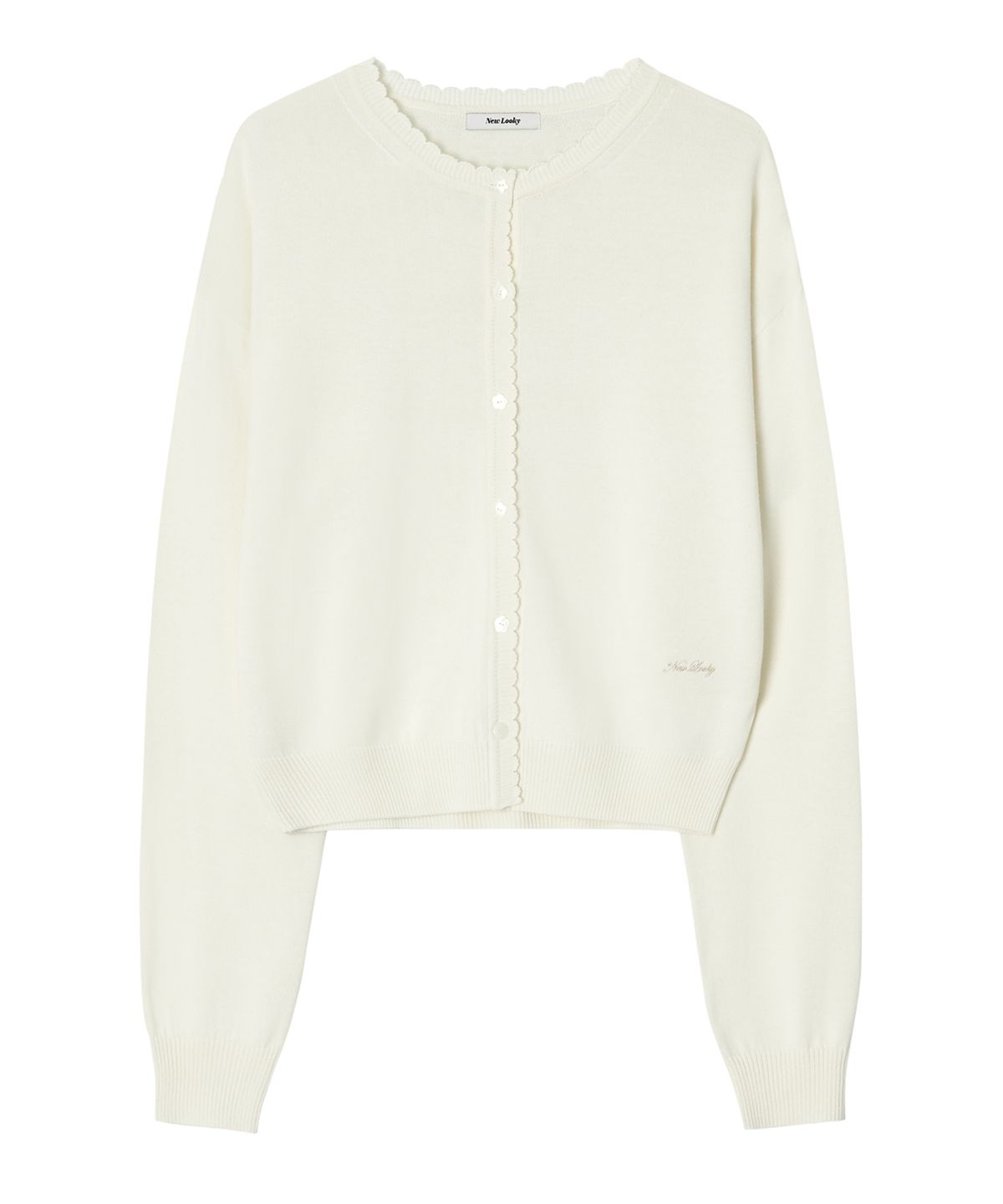 뉴루키(NEW LOOKY) Base loose fit cardigan_Ivory