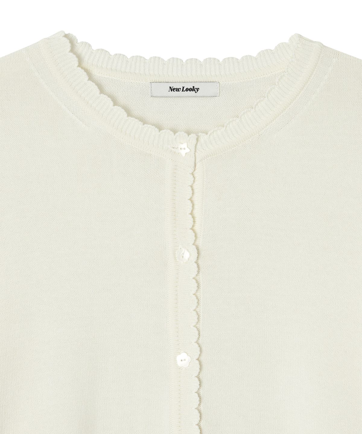 뉴루키(NEW LOOKY) Base loose fit cardigan_Ivory