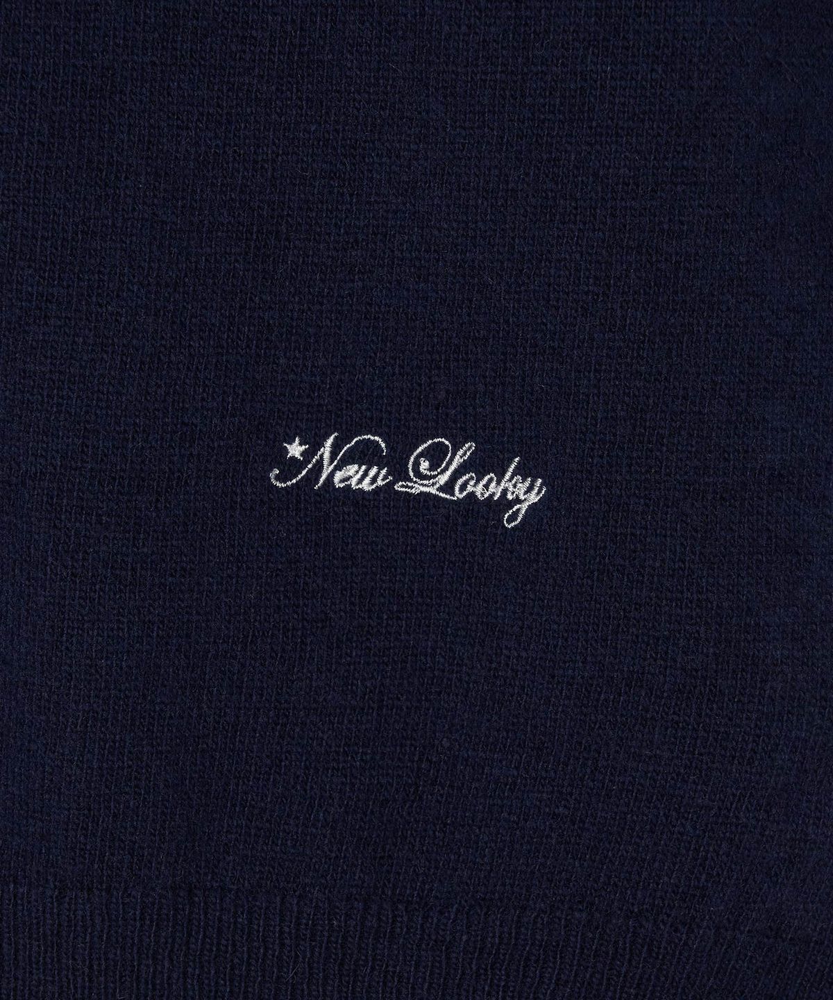 뉴루키(NEW LOOKY) Cozy round knit pullover_Navy