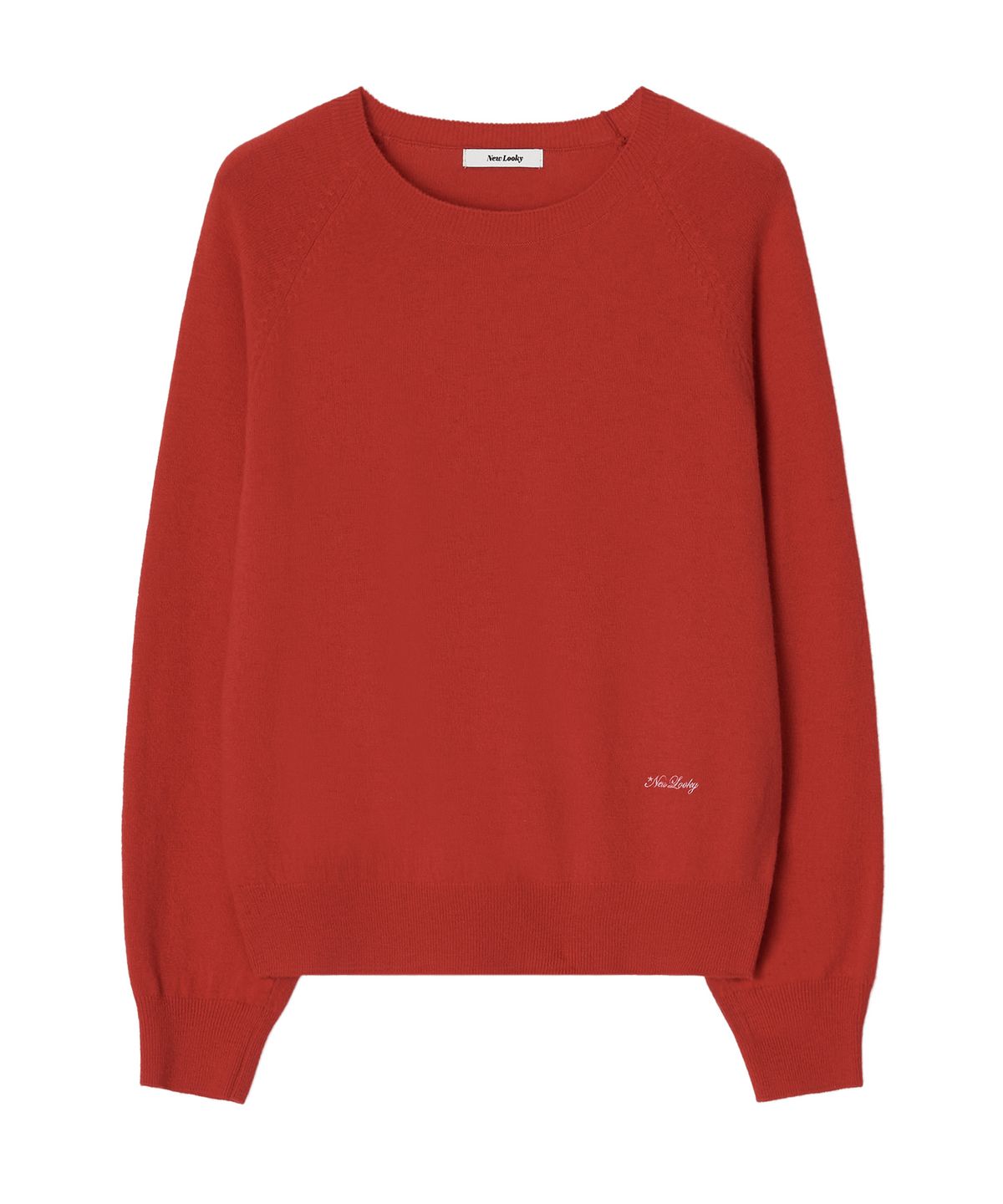 뉴루키(NEW LOOKY) Cozy round knit pullover_Red