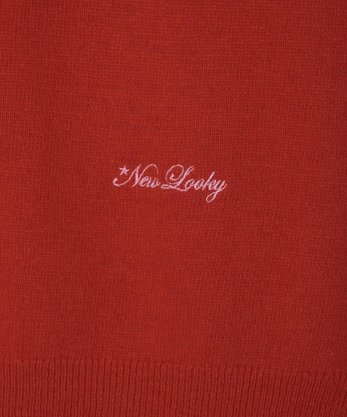 뉴루키(NEW LOOKY) Cozy round knit pullover_Red