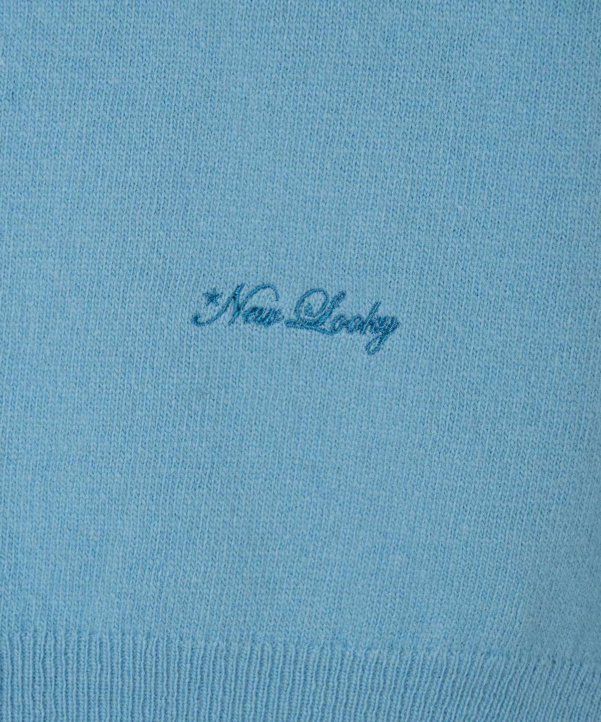 뉴루키(NEW LOOKY) Cozy round knit pullover_Blue