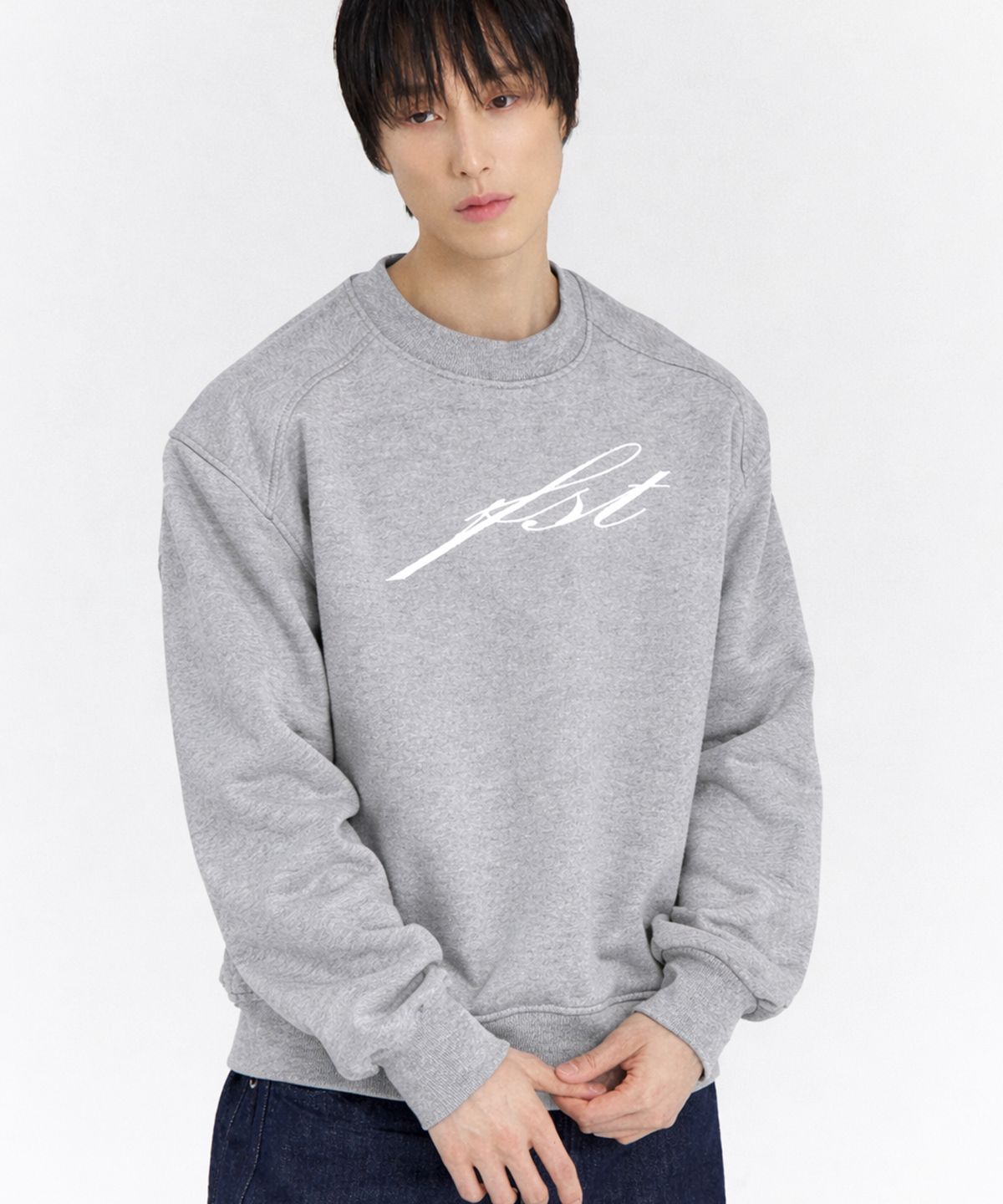 포스센스티브(FORCESENSITIVE) FORCE FST SIGN LOGO SWEAT SHIRT (GR)