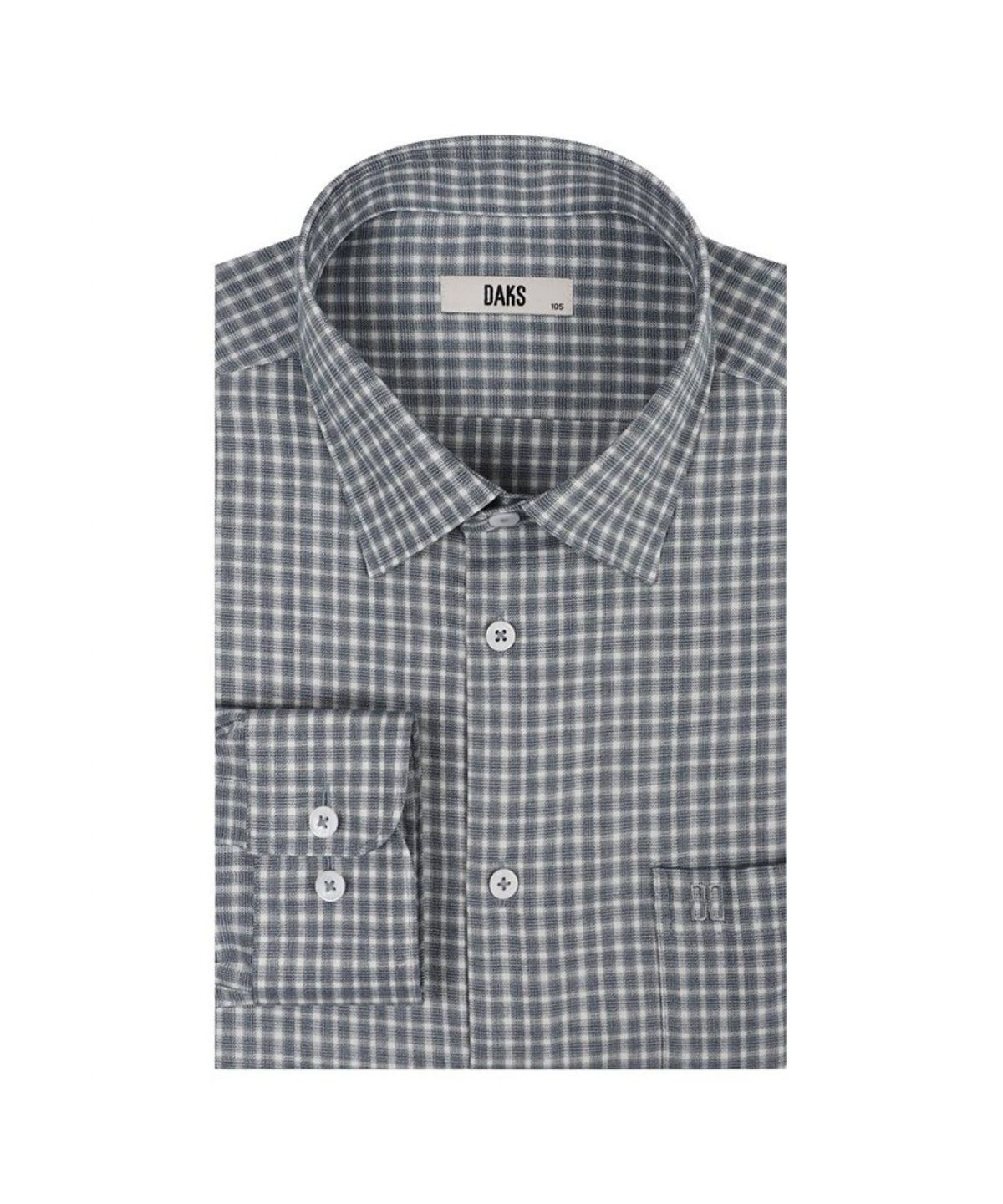 닥스셔츠(DAKS SHIRTS) 기모 폴리혼방 이지케어 스트레치 스몰 체크 캐주얼셔츠 레귤러핏_DMP1SHCL104E1