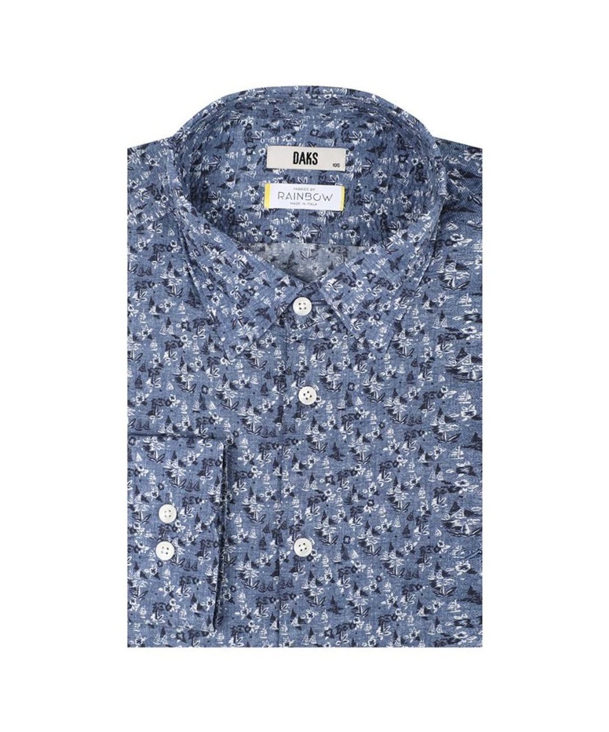닥스셔츠(DAKS SHIRTS) 면100 시어서커 해변 프린팅 캐주얼셔츠 레귤러핏_DMP1SHCL130B1