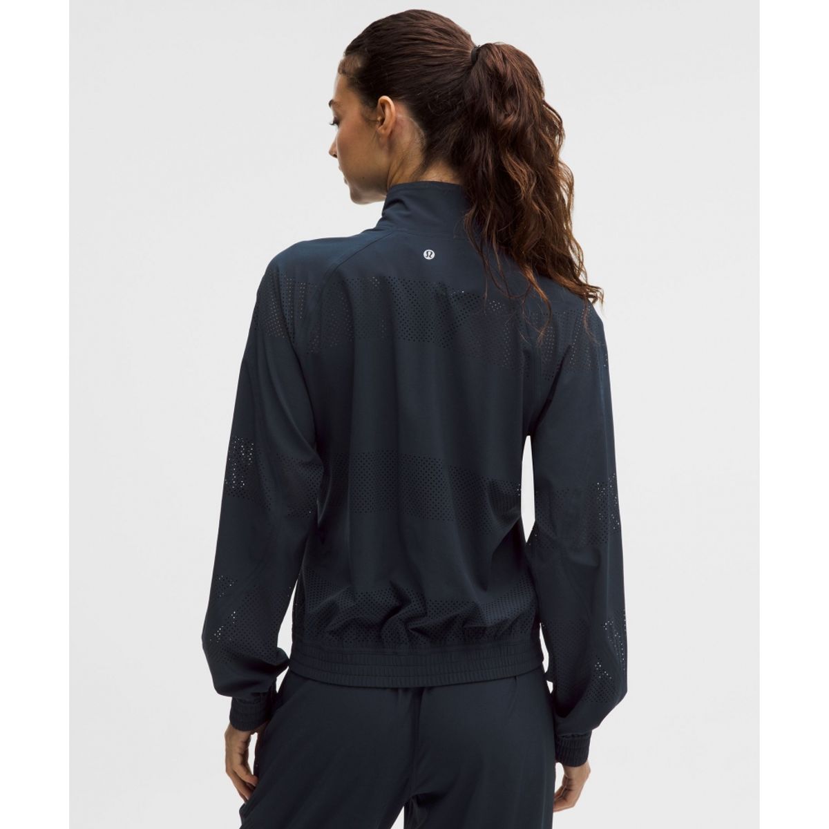 룰루레몬(LULULEMON) 어댑티드 스테이트 트랙 재킷 *퍼포레이티드 스트라이프  TRNV