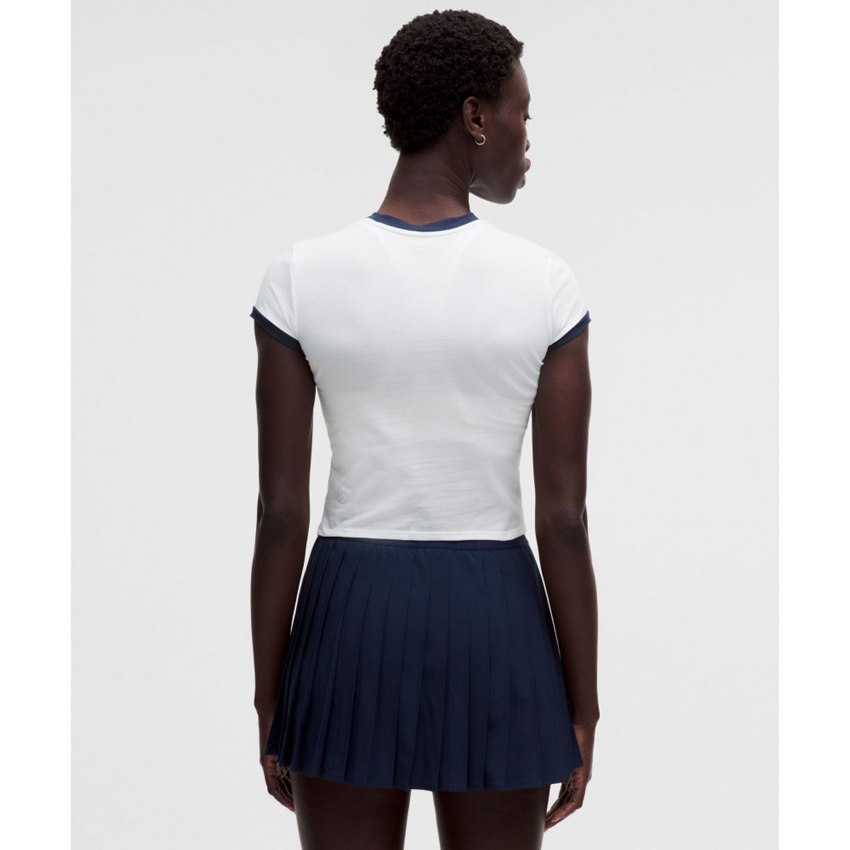 룰루레몬(LULULEMON) 코튼 링거 베이비 티 *테니스 듀스  WHT CLBL