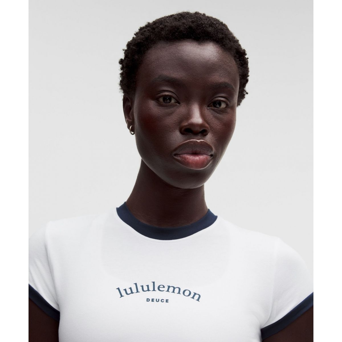 룰루레몬(LULULEMON) 코튼 링거 베이비 티 *테니스 듀스  WHT CLBL