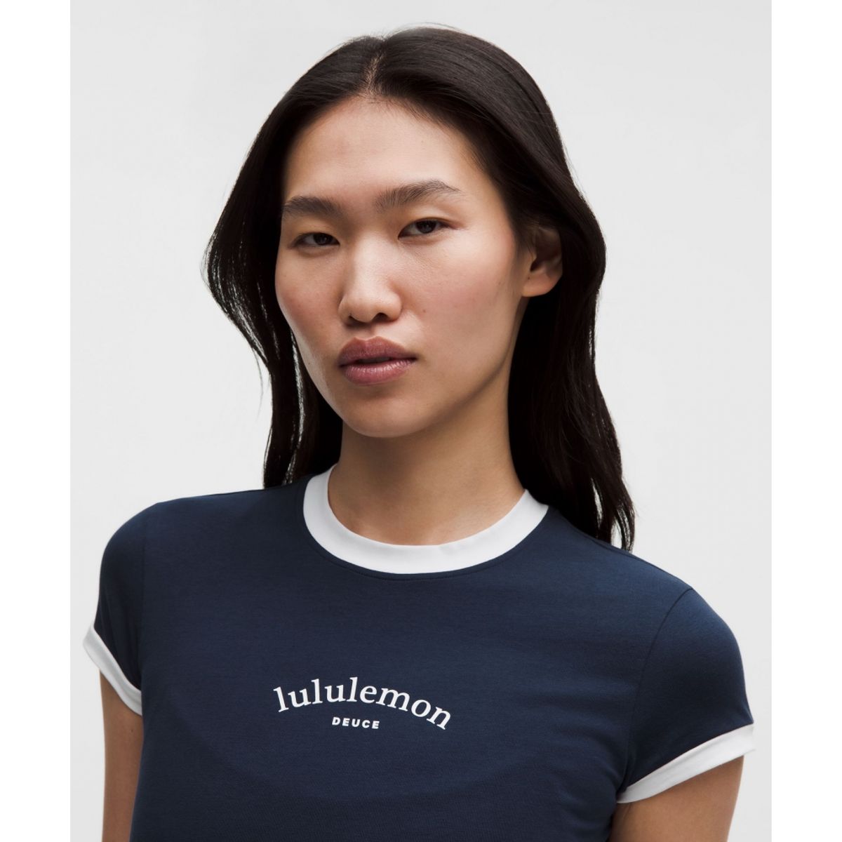 룰루레몬(LULULEMON) 코튼 링거 베이비 티 *테니스 듀스  CLBL WHT