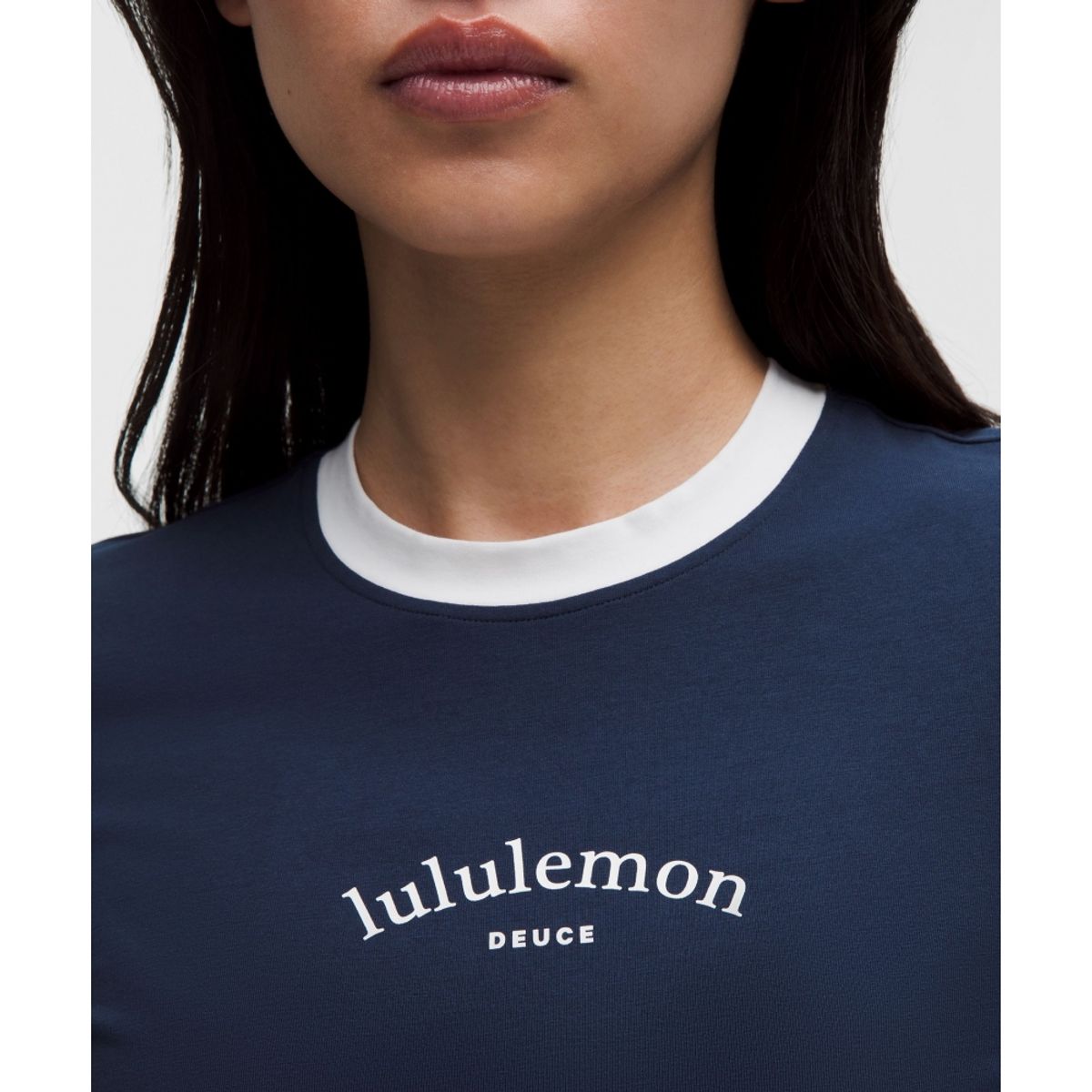 룰루레몬(LULULEMON) 코튼 링거 베이비 티 *테니스 듀스  CLBL WHT