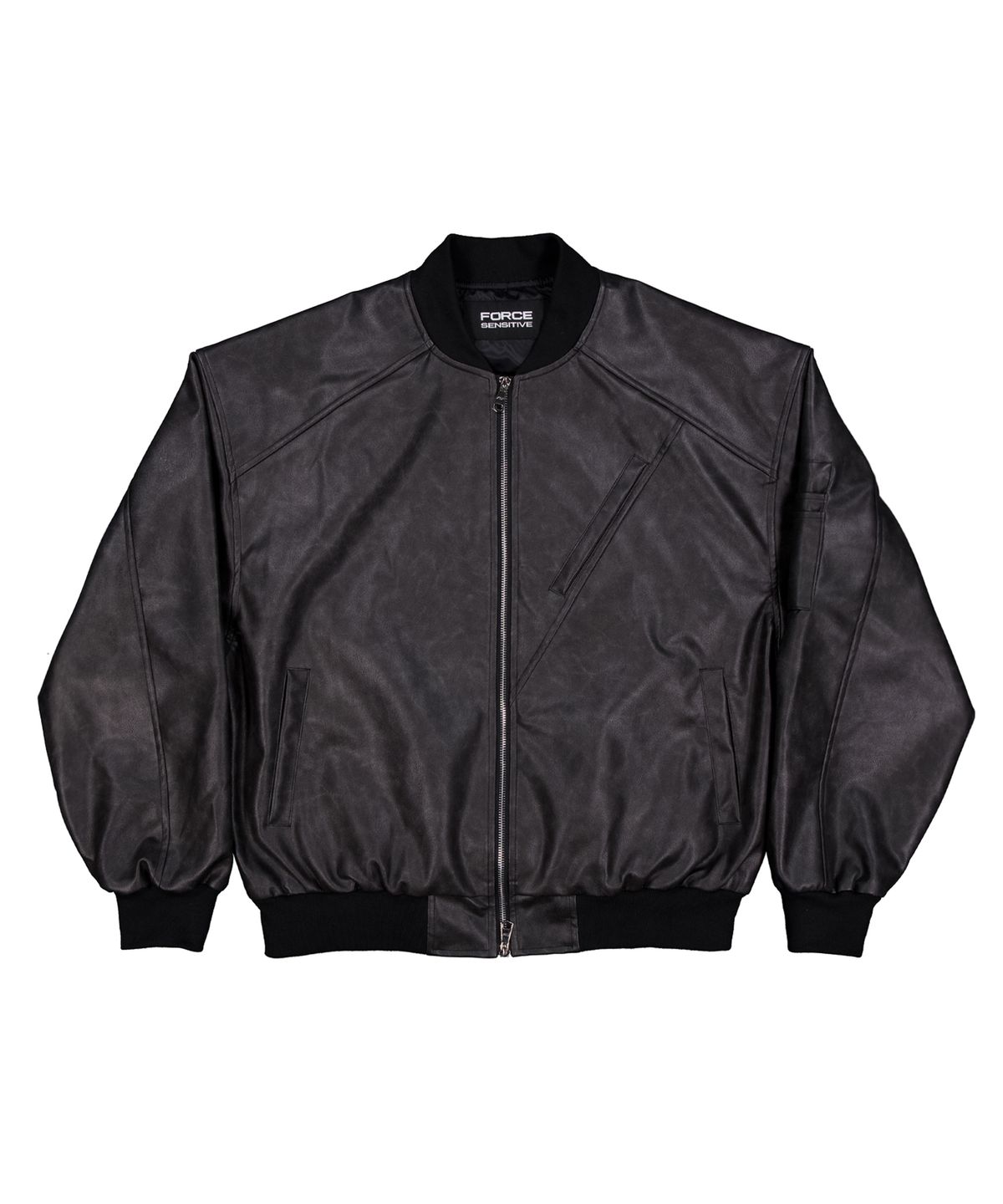 포스센스티브(FORCESENSITIVE) FORCE LEATHER MA-1 (BK)