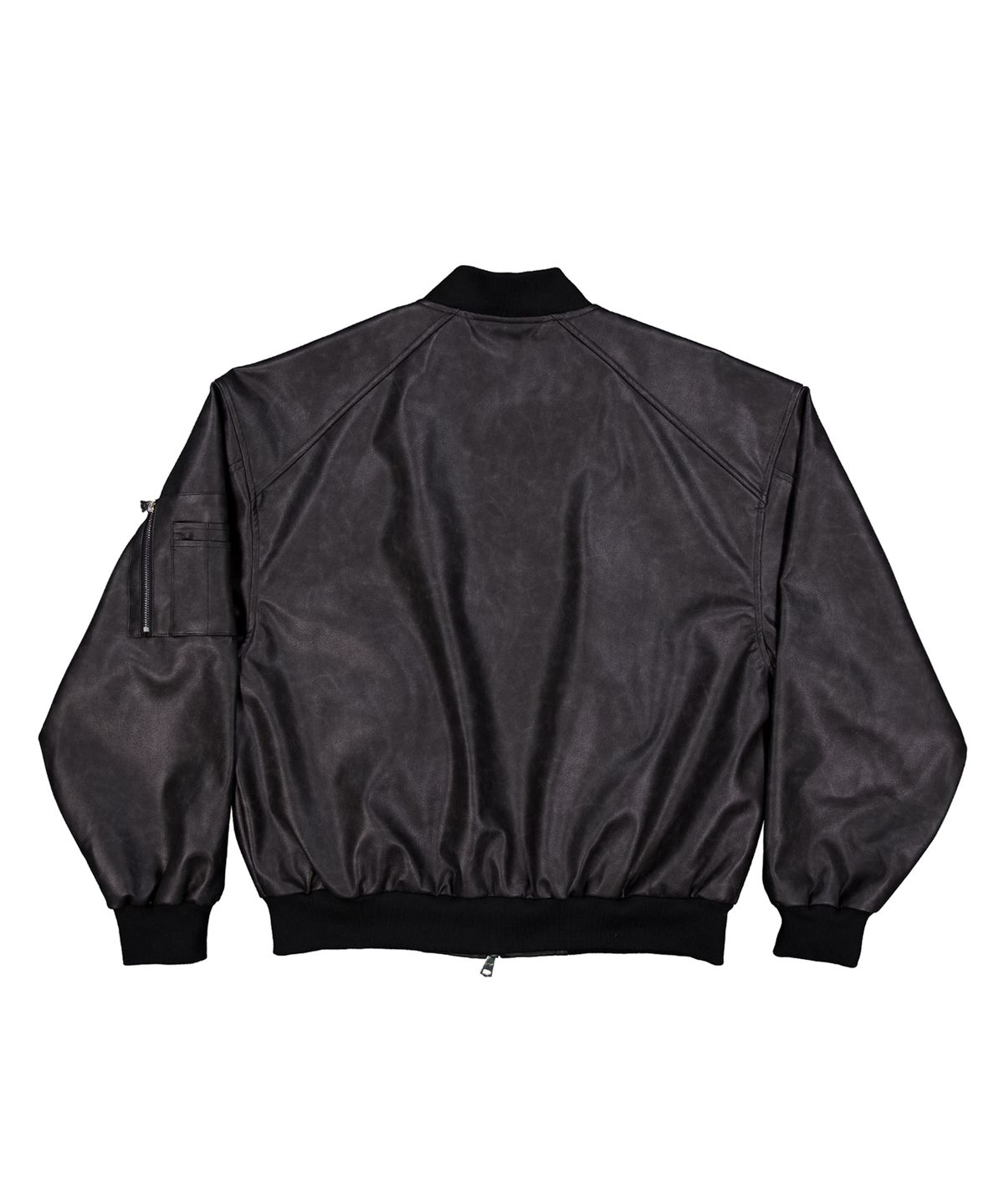 포스센스티브(FORCESENSITIVE) FORCE LEATHER MA-1 (BK)