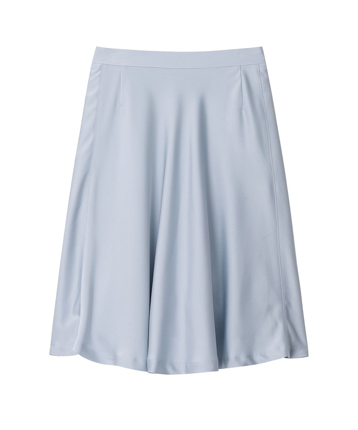 뉴루키(NEW LOOKY) Flared midi skirt _Light blue
