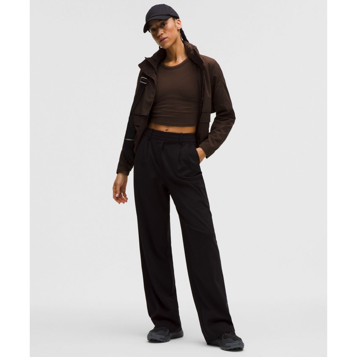 룰루레몬(LULULEMON) 홀드 타이트 스트레이트 헴 크롭 롱슬리브 셔츠  WALC