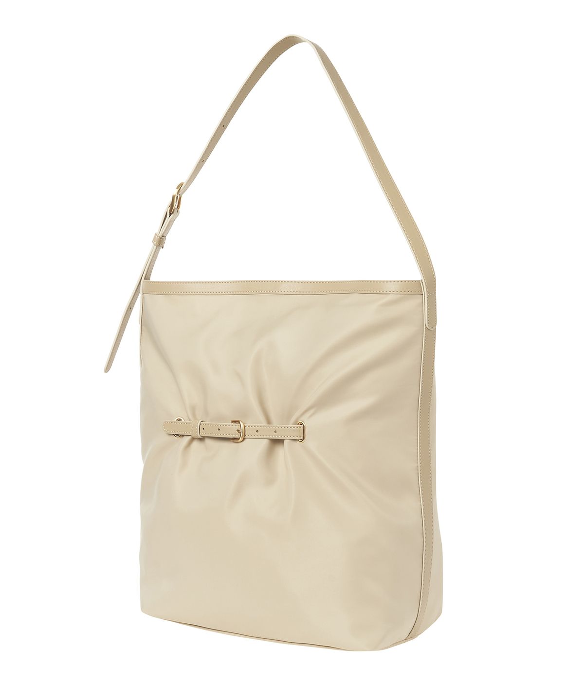뉴루키(NEW LOOKY) Strap point bucket bag _Beige