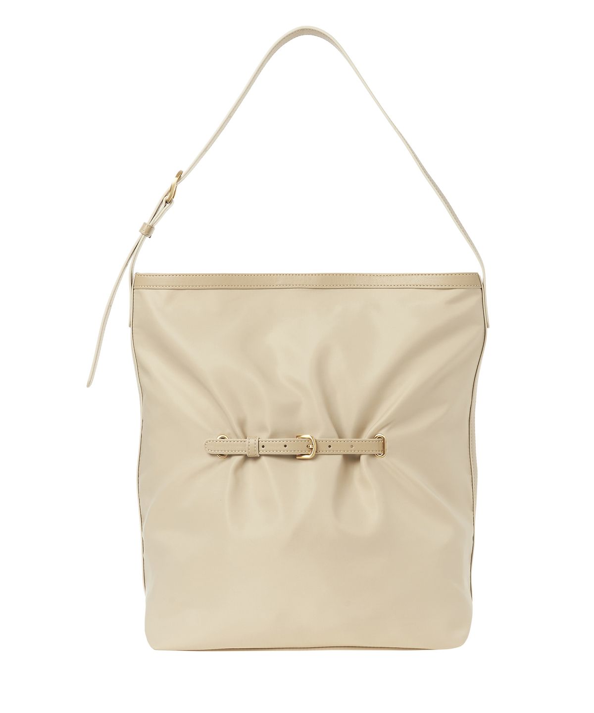 뉴루키(NEW LOOKY) Strap point bucket bag _Beige