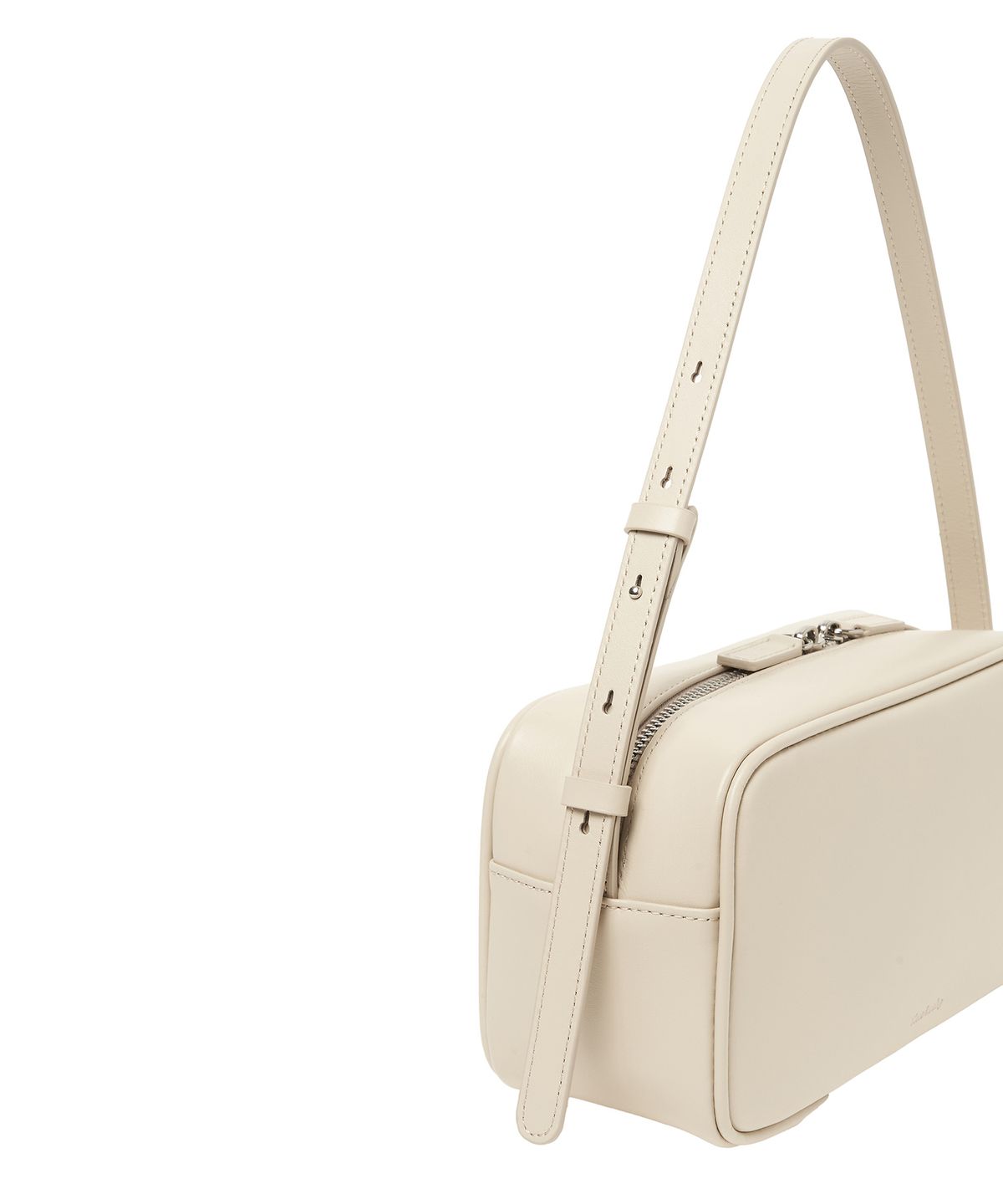뉴루키(NEW LOOKY) Square leather shoulder bag _Ivory