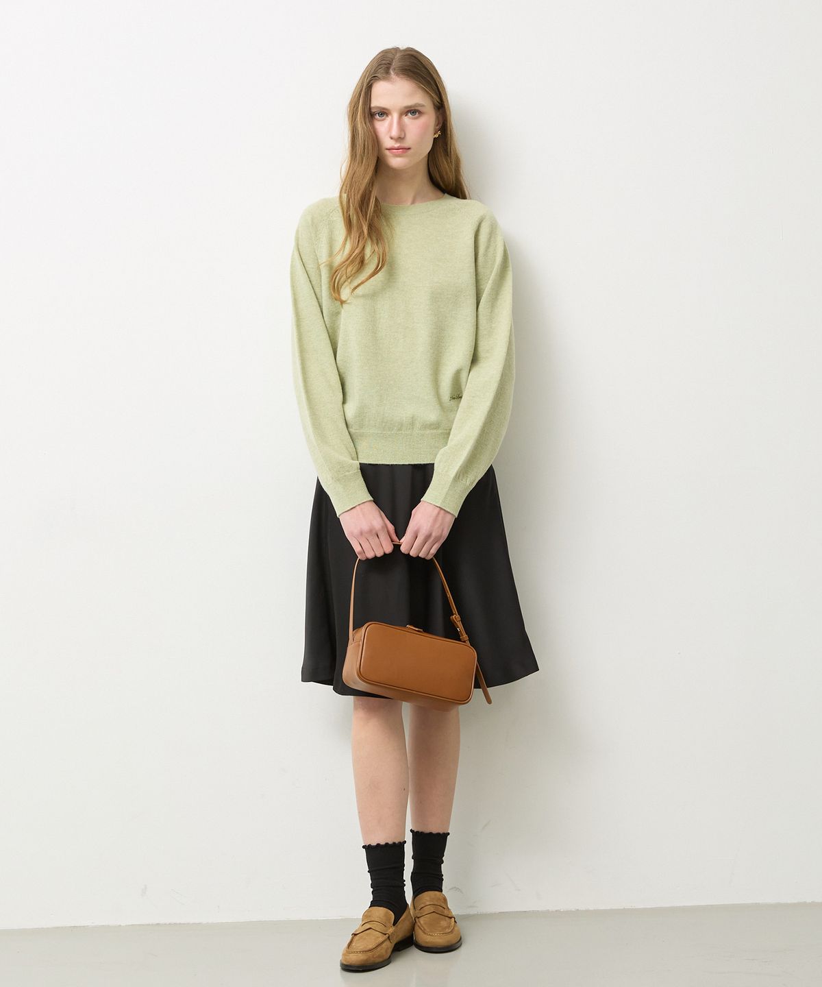 뉴루키(NEW LOOKY) Square leather shoulder bag _Brown
