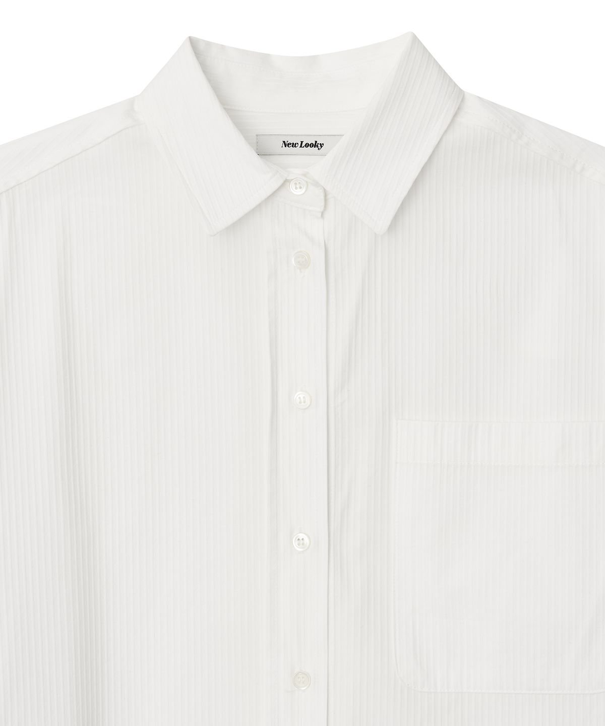 뉴루키(NEW LOOKY) Loose fit shirt_ Ivory