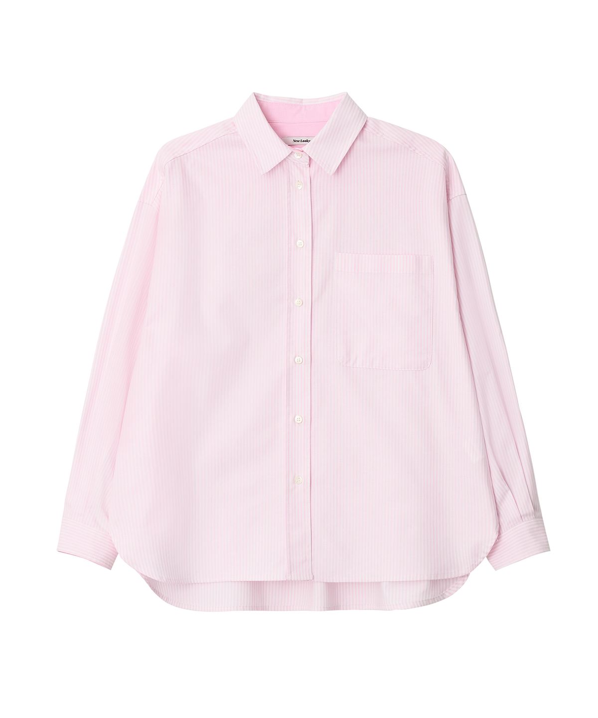 뉴루키(NEW LOOKY) Loose fit shirt_ Light pink