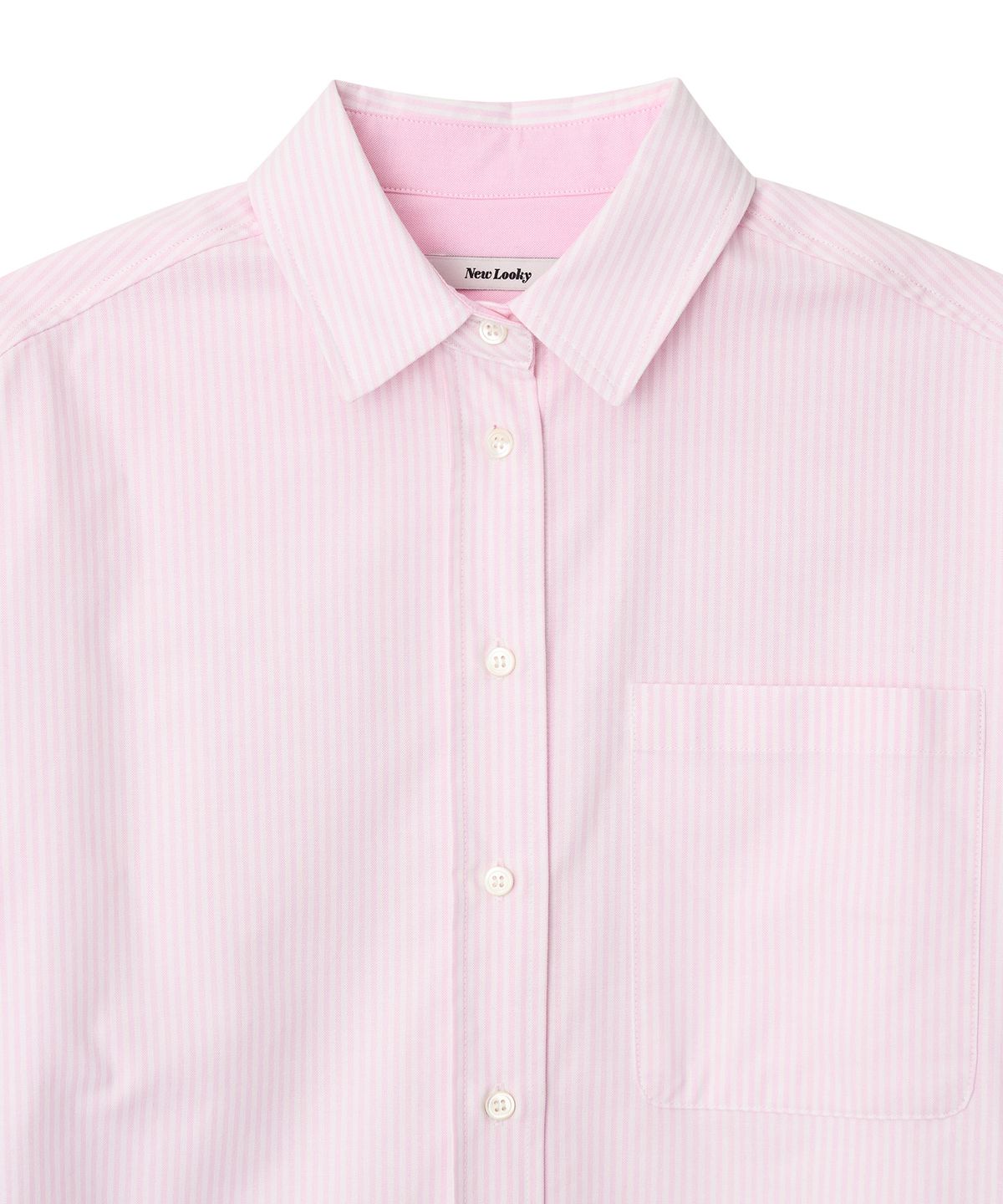 뉴루키(NEW LOOKY) Loose fit shirt_ Light pink