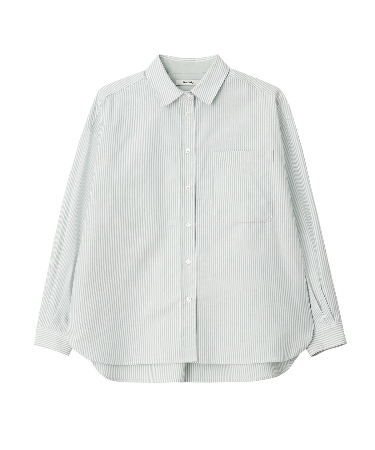 뉴루키(NEW LOOKY) Loose fit shirt_ Light green