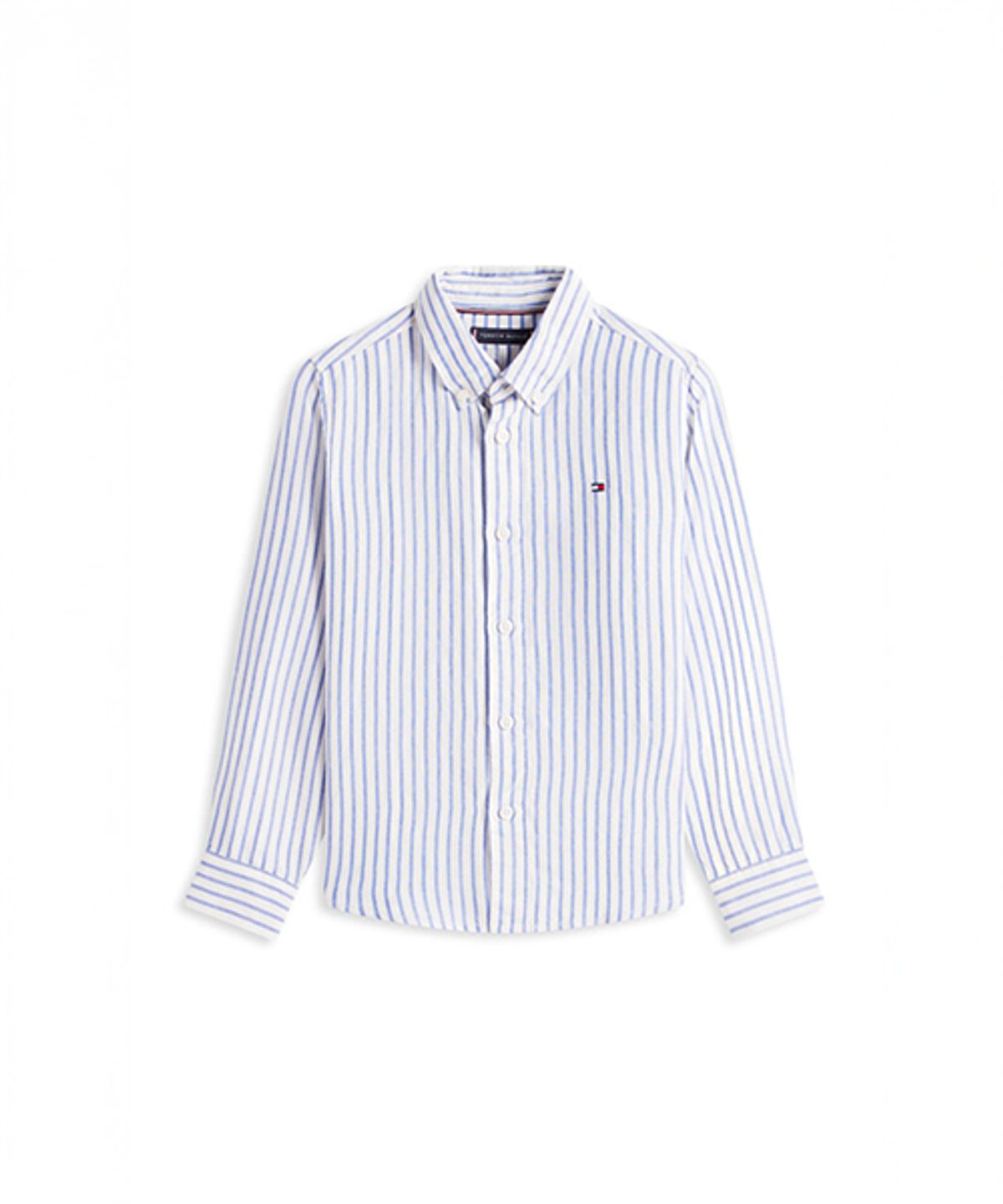 타미힐피거 키즈(TOMMY HILFIGER KIDS) 린넨 블렌드 스트라이프 셔츠