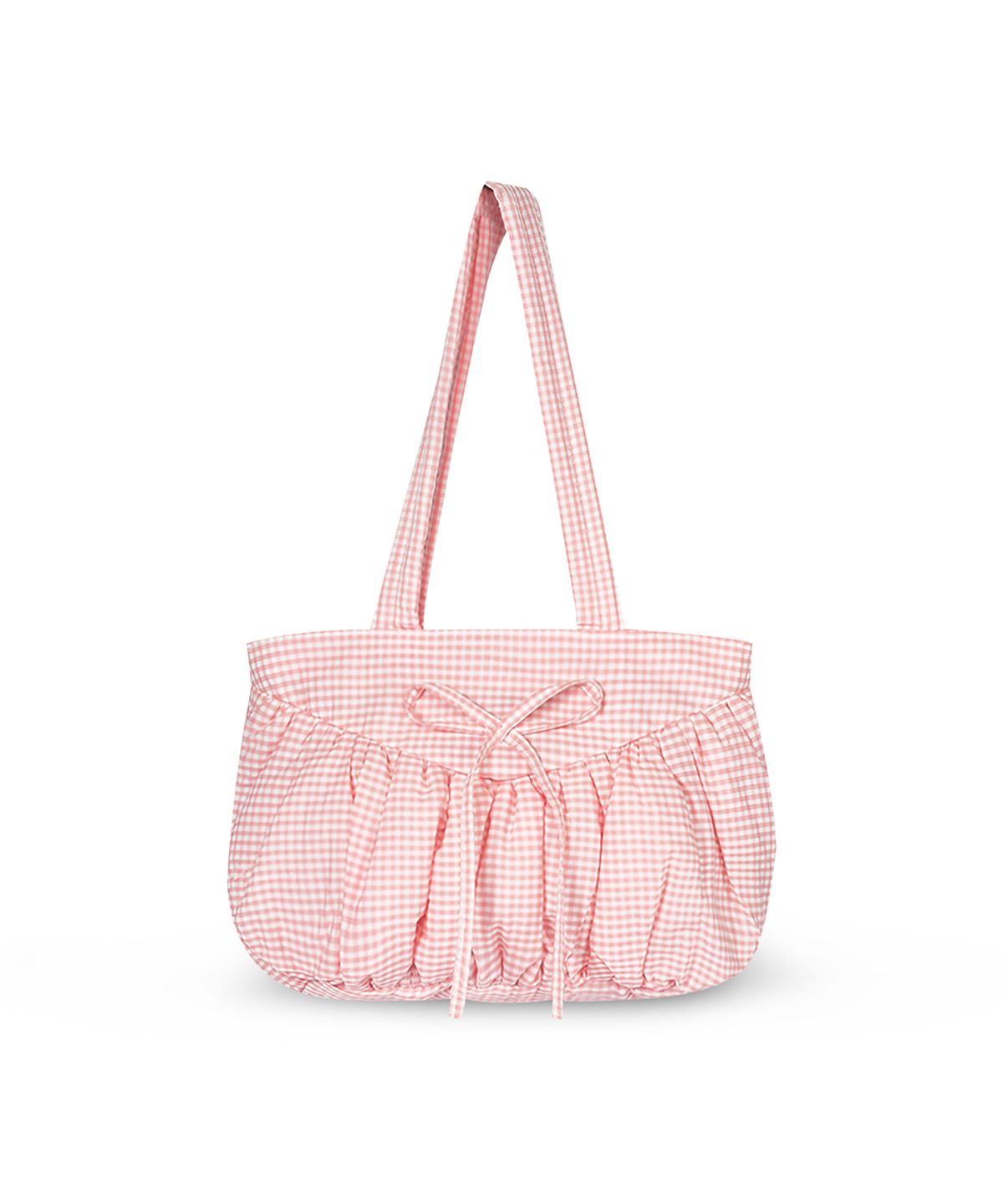 굿토드즈(GOODTOTES) 수플레 퍼프 토트백 (Pink Check)