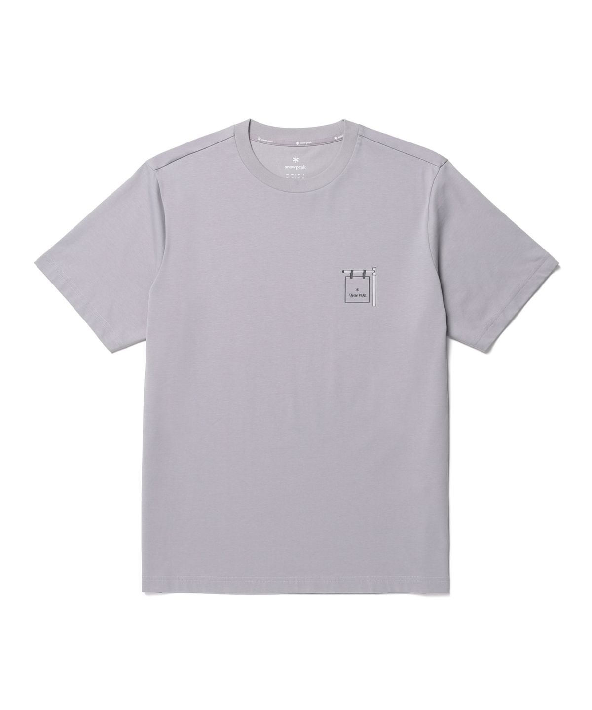 스노우피크 어패럴(SNOWPEAK APPAREL) 에어로쿨 머그 그래픽 반팔 티셔츠 (S26MUFTS74) Gray Blue