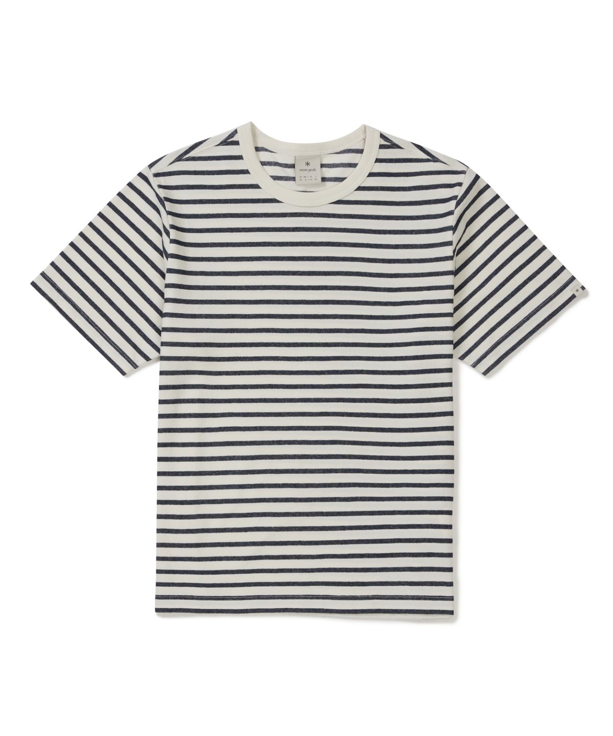 스노우피크 어패럴(SNOWPEAK APPAREL) 소로나 스트라이프 반팔 티셔츠 (S26MUFTS68) Navy