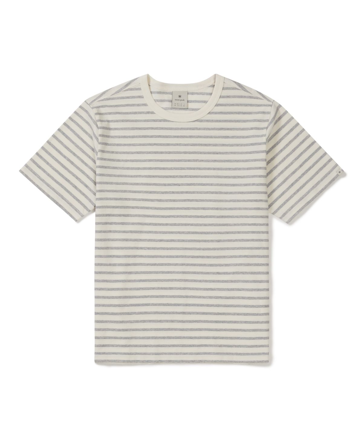 스노우피크 어패럴(SNOWPEAK APPAREL) 소로나 스트라이프 반팔 티셔츠 (S26MUFTS68) Gray