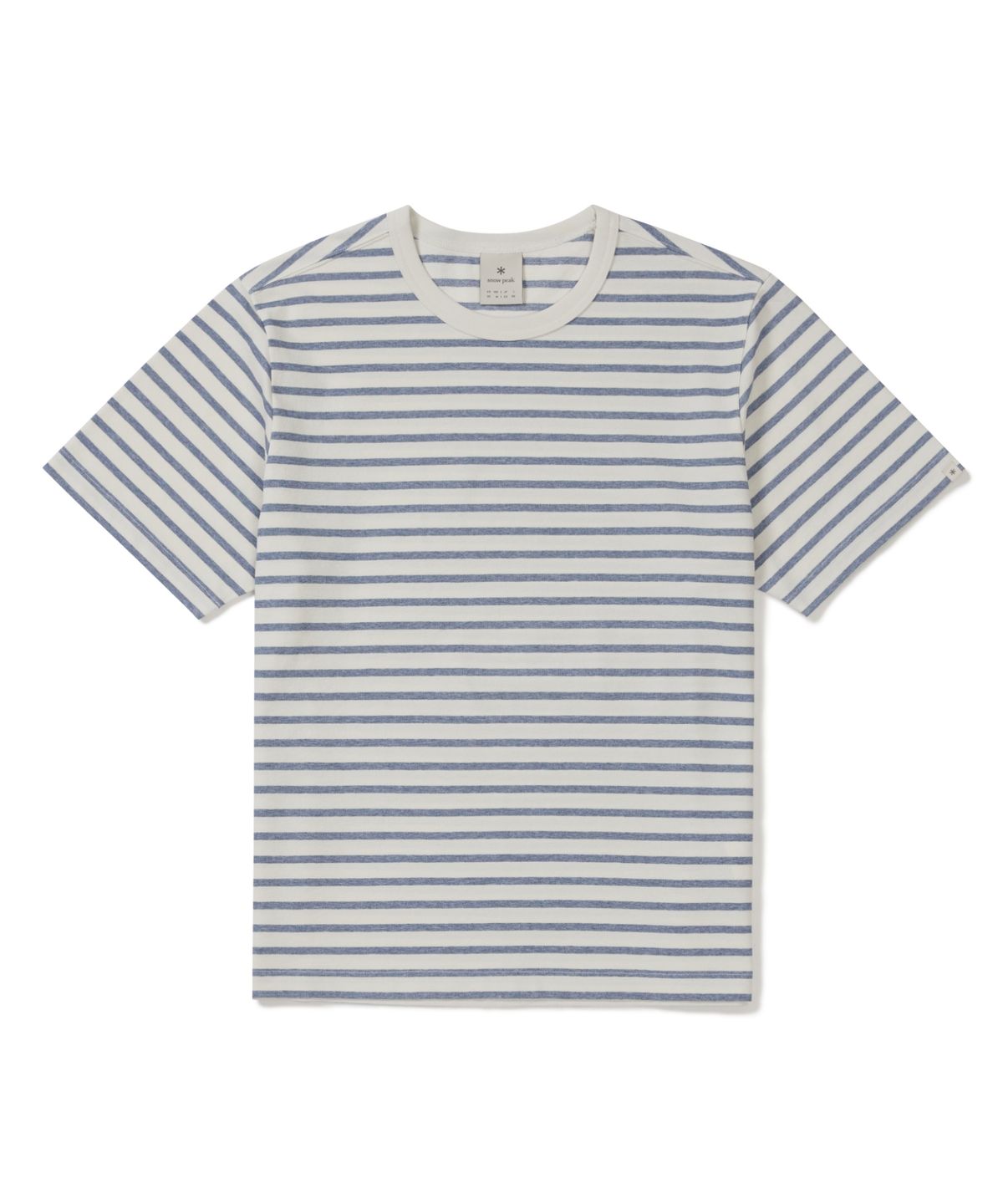 스노우피크 어패럴(SNOWPEAK APPAREL) 소로나 스트라이프 반팔 티셔츠 (S26MUFTS68) Blue