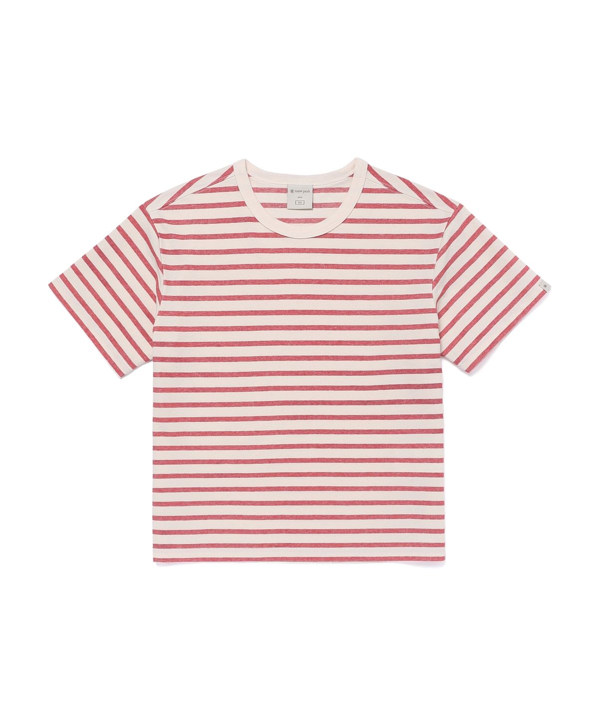 스노우피크 어패럴 키즈(SNOWPEAK APPAREL KIDS) 키즈 소로나 스트라이프 반팔 티셔츠 (S26MKFTS84) Red