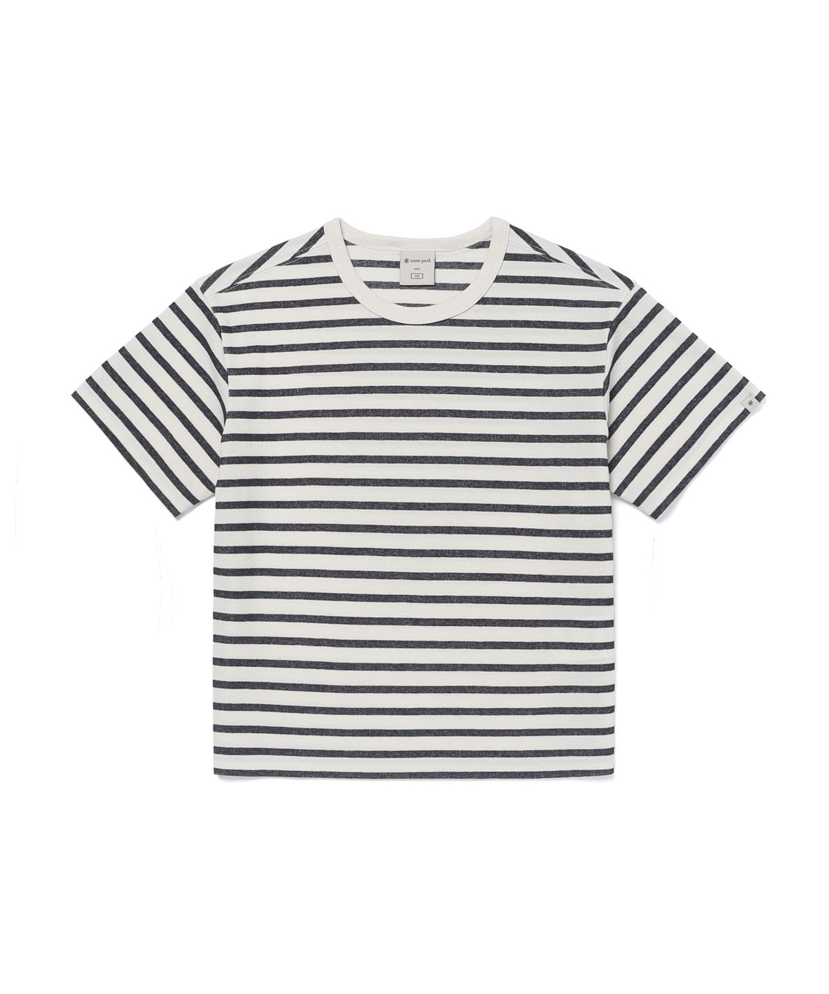 스노우피크 어패럴 키즈(SNOWPEAK APPAREL KIDS) 키즈 소로나 스트라이프 반팔 티셔츠 (S26MKFTS84) Navy