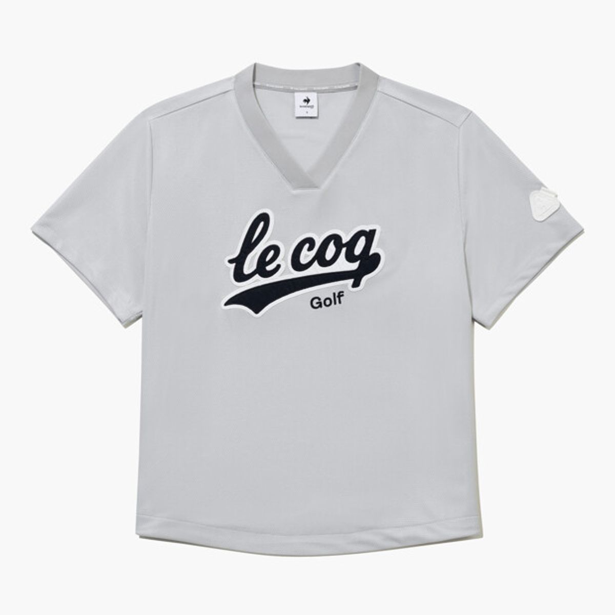 르꼬끄 골프(LECOQ GOLF) 여성 메쉬 싸커 반팔 티셔츠 _LGRY GR122LRS31