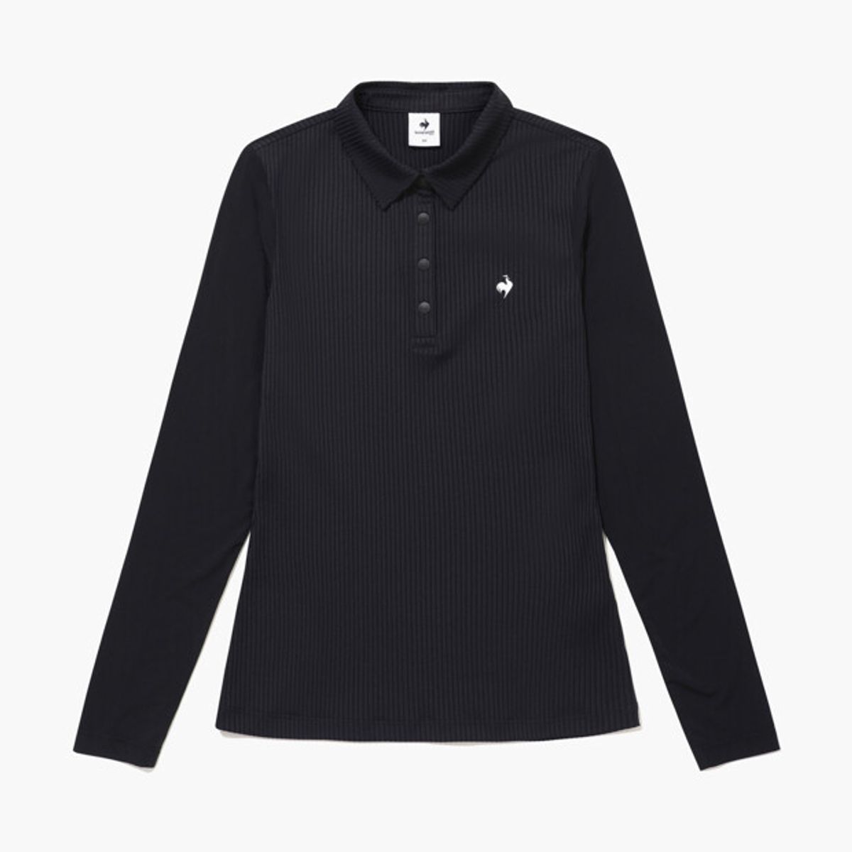 르꼬끄 골프(LECOQ GOLF) [UV 차단] 여성 냉감 하이브리드 카라 긴팔 티셔츠 _BLCK GR122LTL31