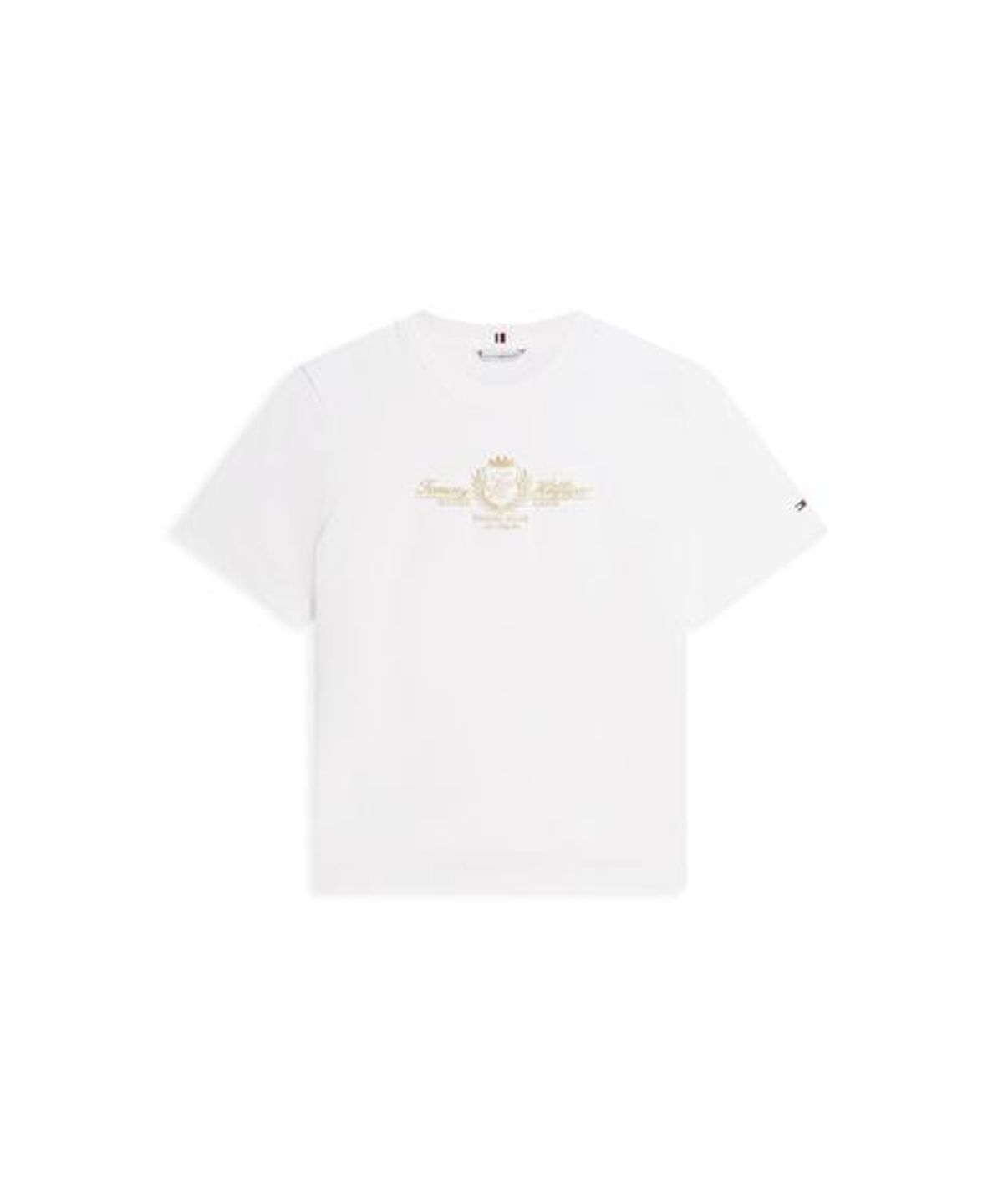 타미힐피거(TOMMY HILFIGER) 루렉스 바시티 티셔츠 (T22G1TTO062WT2YBL)