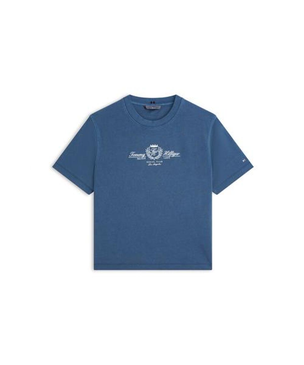 타미힐피거(TOMMY HILFIGER) 바시티 로고 자수 티셔츠 (T22G1TTO061WT1C1G)