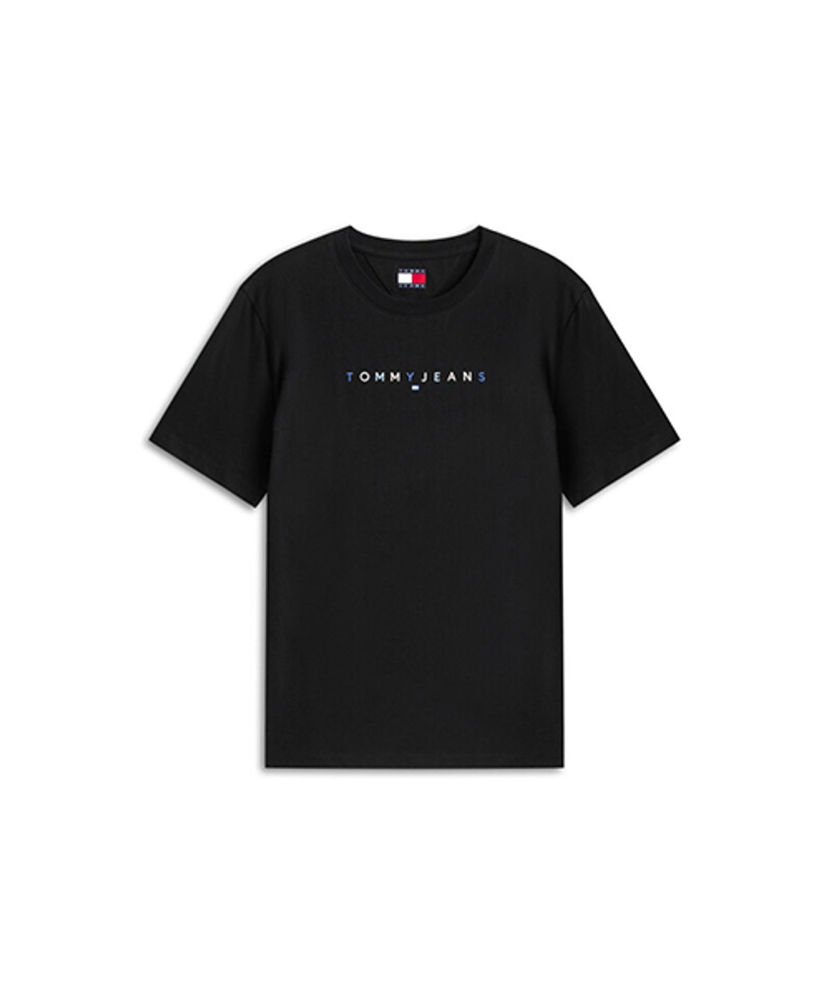 타미진스(TOMMY JEANS) 컬러 리니어 로고 티셔츠 (T32G1TTO54TWT1BDS)