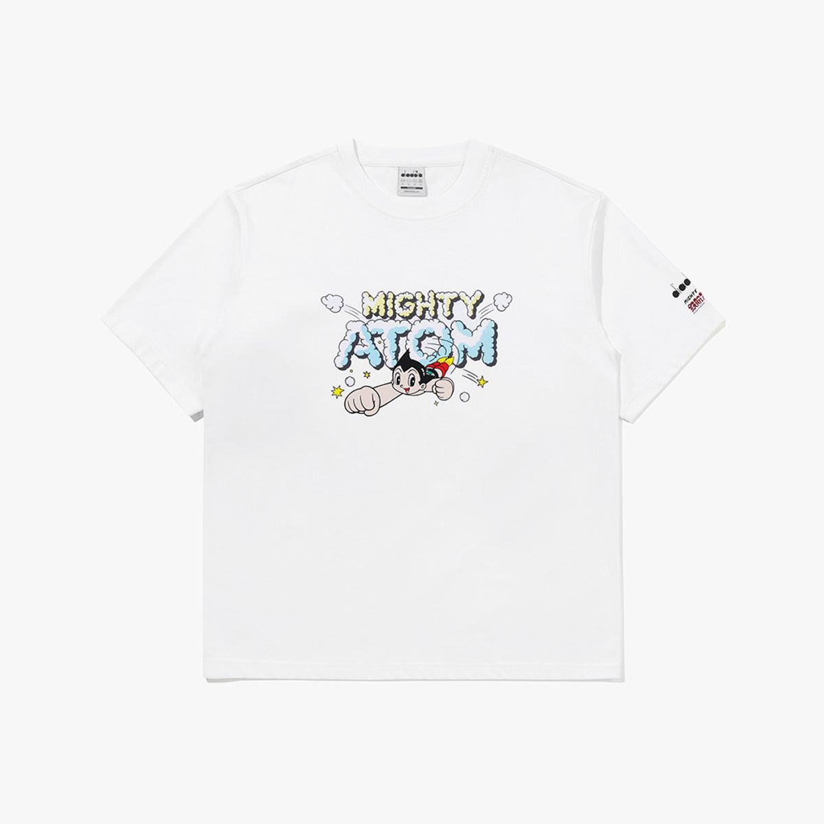 디아도라(diadora) 아톰 그래픽 반팔 티셔츠 SKY BLUE