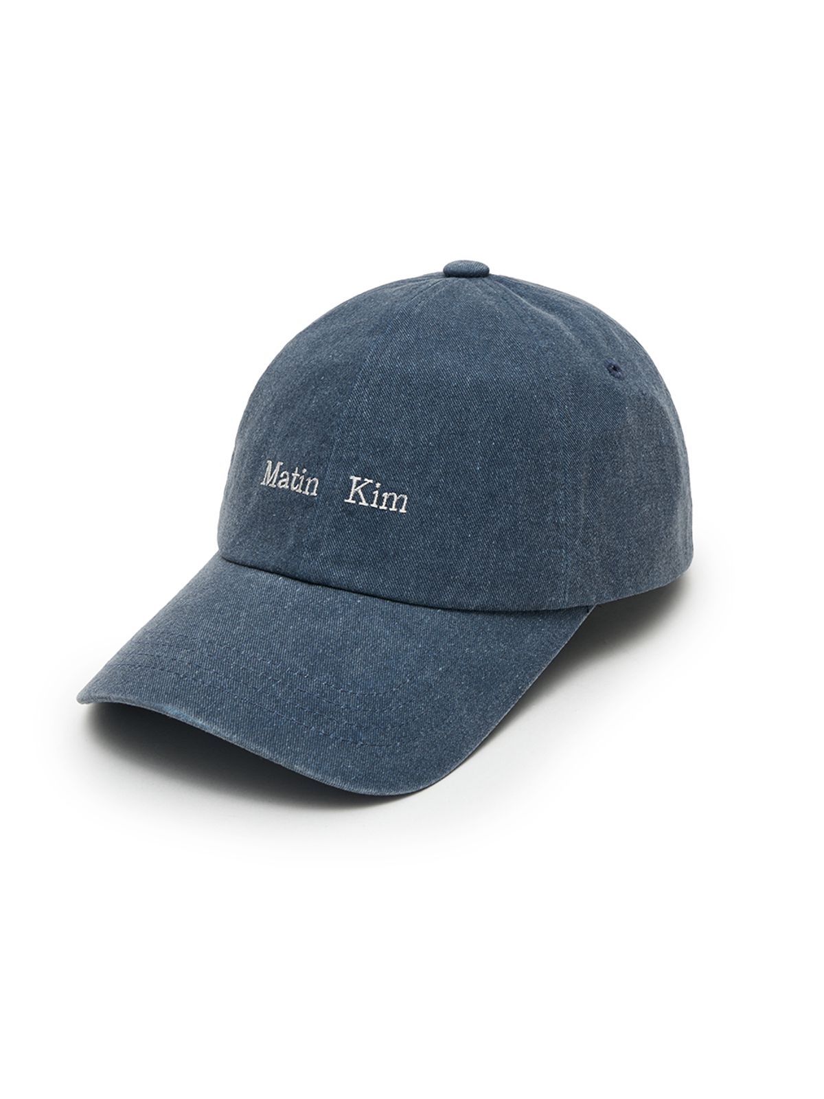 마뗑킴(MATIN KIM) MATIN MINI CLASSIC LOGO BALL CAP IN SMOKE BLUE