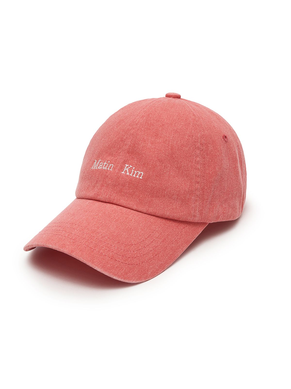 마뗑킴(MATIN KIM) MATIN MINI CLASSIC LOGO BALL CAP IN LIGHT ORANGE