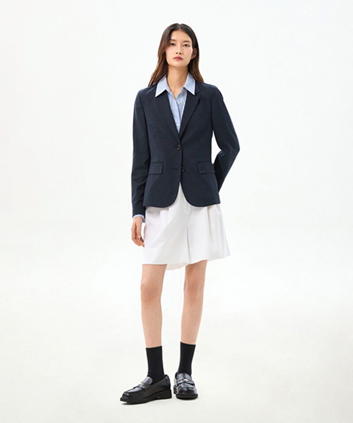 타미힐피거(TOMMY HILFIGER) 린넨라이크 슬림 블레이저 (T22G1WJC207WL1B60)