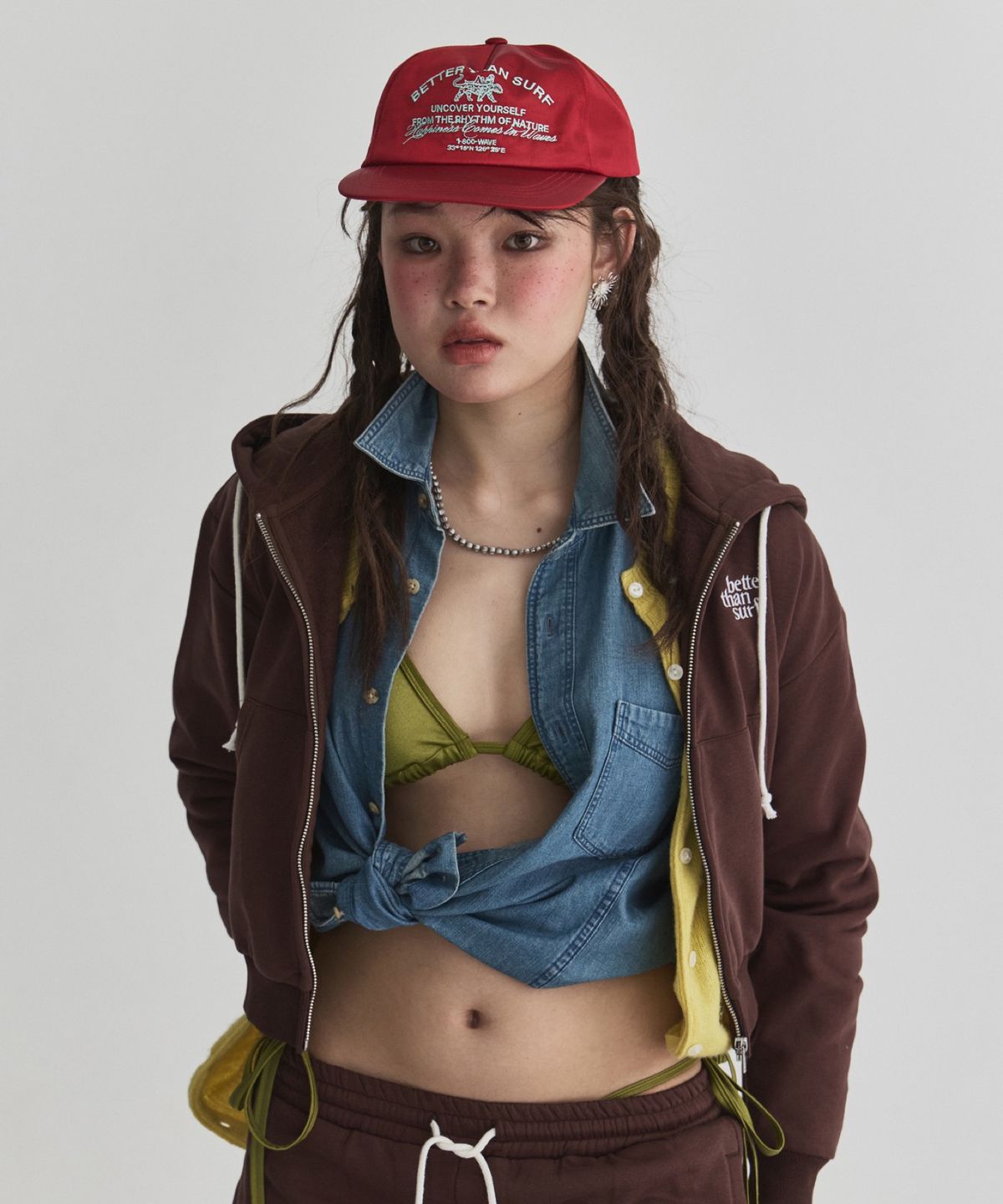 배러댄서프(BETTER THAN SURF) EUPHORIA SATIN CAP - RED