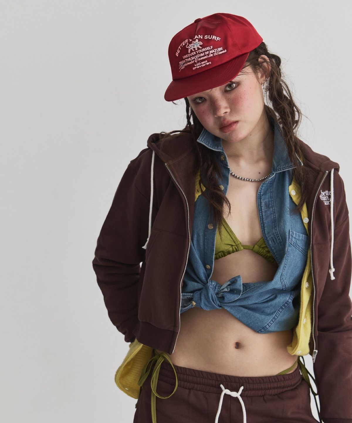 배러댄서프(BETTER THAN SURF) EUPHORIA SATIN CAP - RED