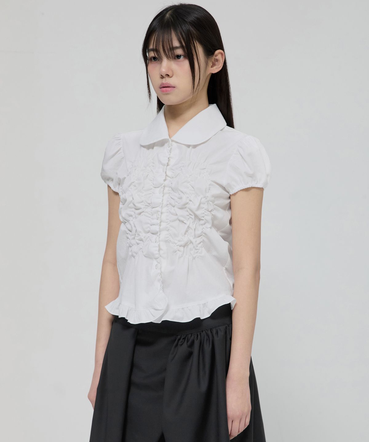 플레어업(FLAREUP) Cloud Puff Blouse (FL-115_White)