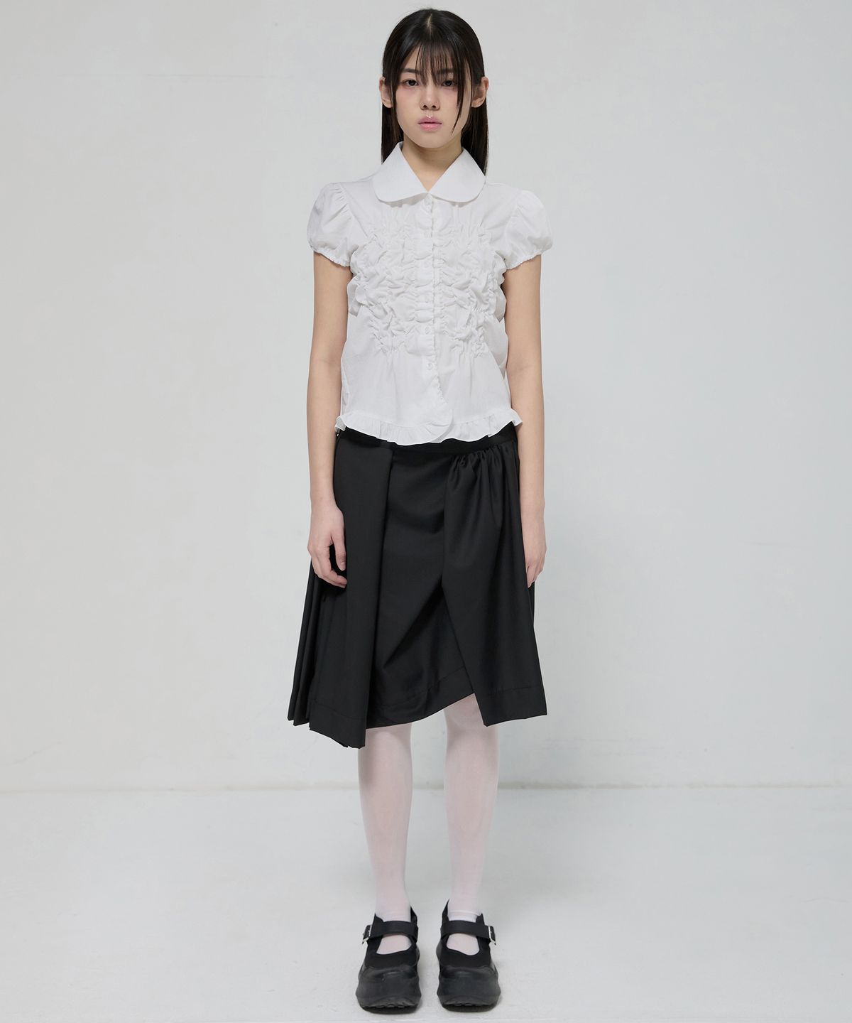 플레어업(FLAREUP) Cloud Puff Blouse (FL-115_White)